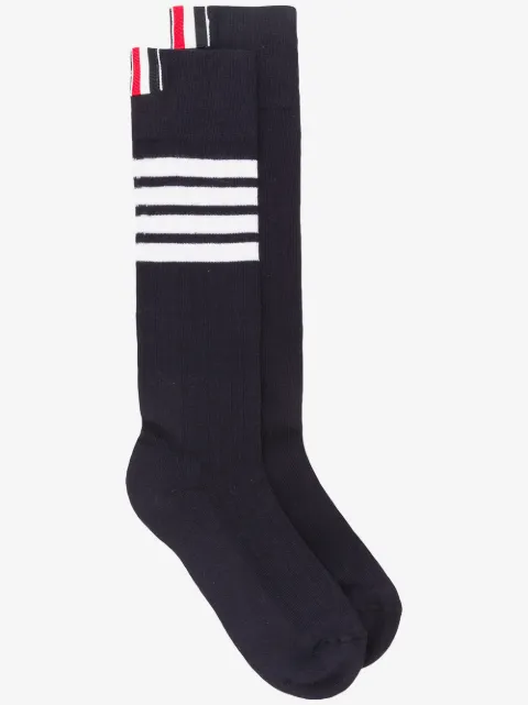 Thom Browne cotton 4-Bar athletic mid-calf socks