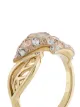 Atelier Swarovski embellished leaf ring