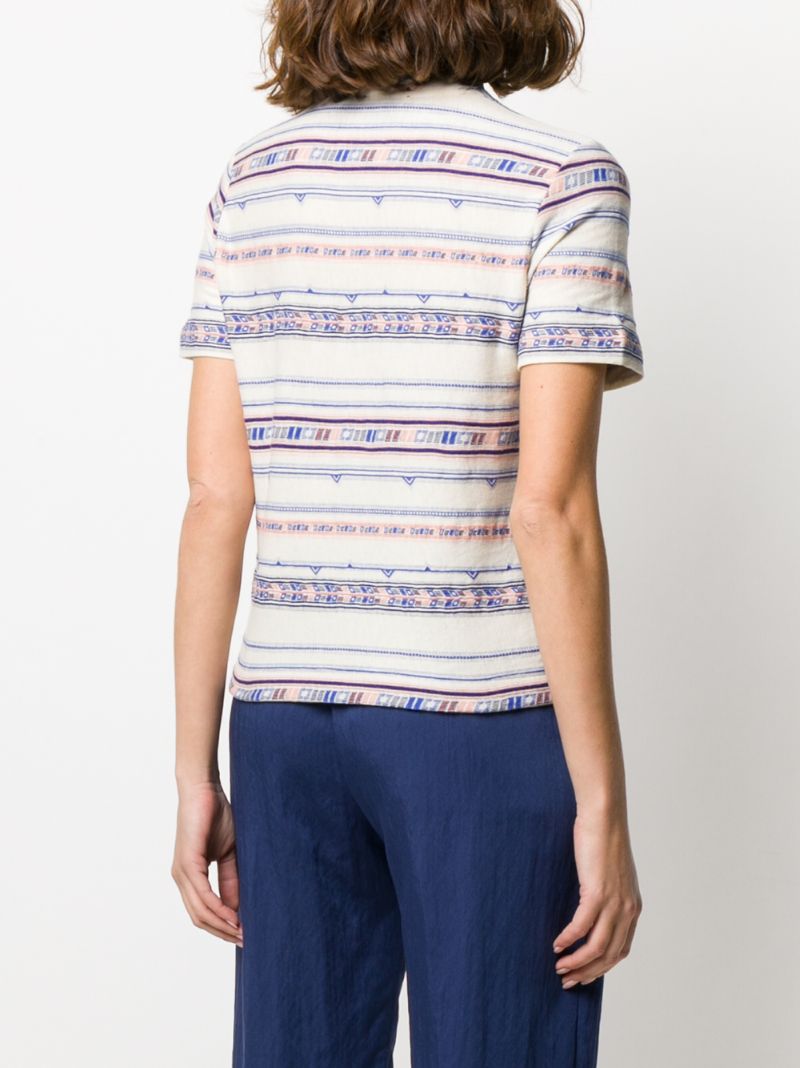 Shop Forte Forte Geometric Pattern T-shirt In Neutrals