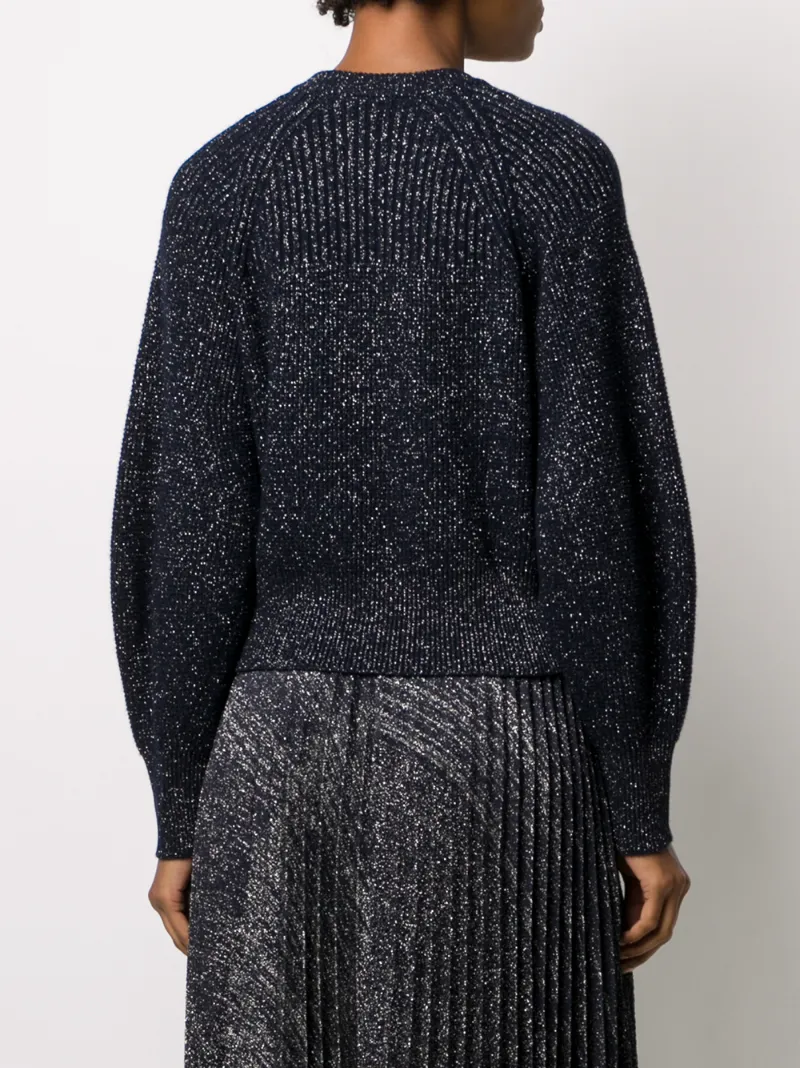 PRINGLE OF SCOTLAND BLOUSON-SLEEVED SWEATER