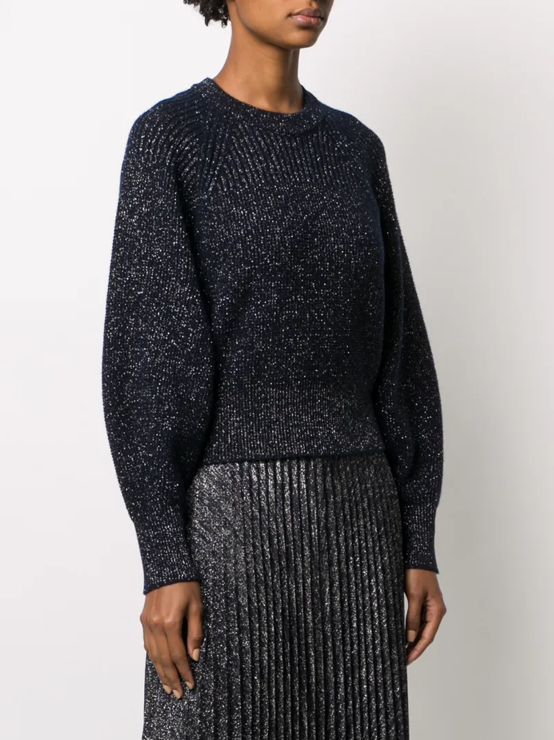 PRINGLE OF SCOTLAND BLOUSON-SLEEVED SWEATER