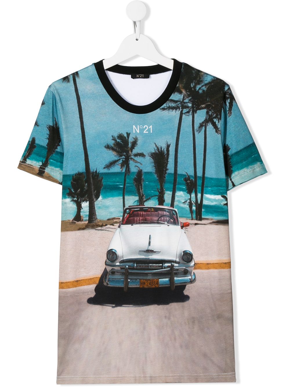 фото Nº21 Kids TEEN car print cotton T-shirt