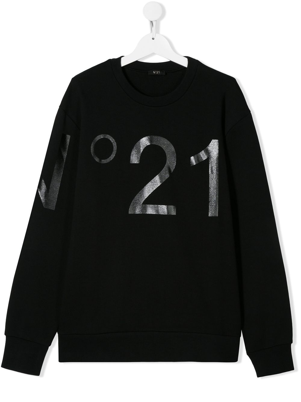 фото Nº21 Kids TEEN logo print cotton sweatshirt