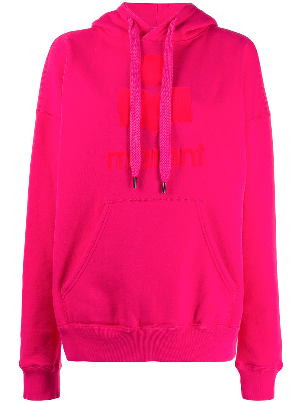фото Isabel Marant Étoile boxy fit logo print hoodie