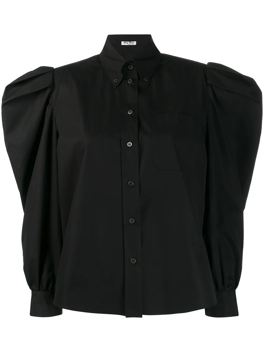 blouse à manches froncées