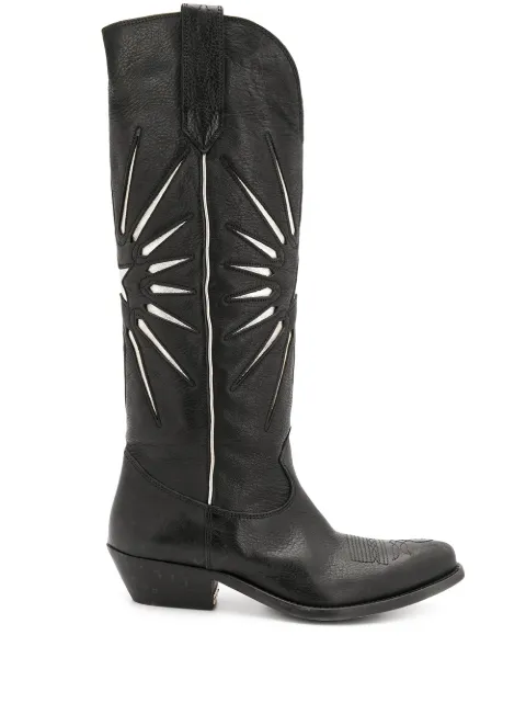 golden goose white wish star boots