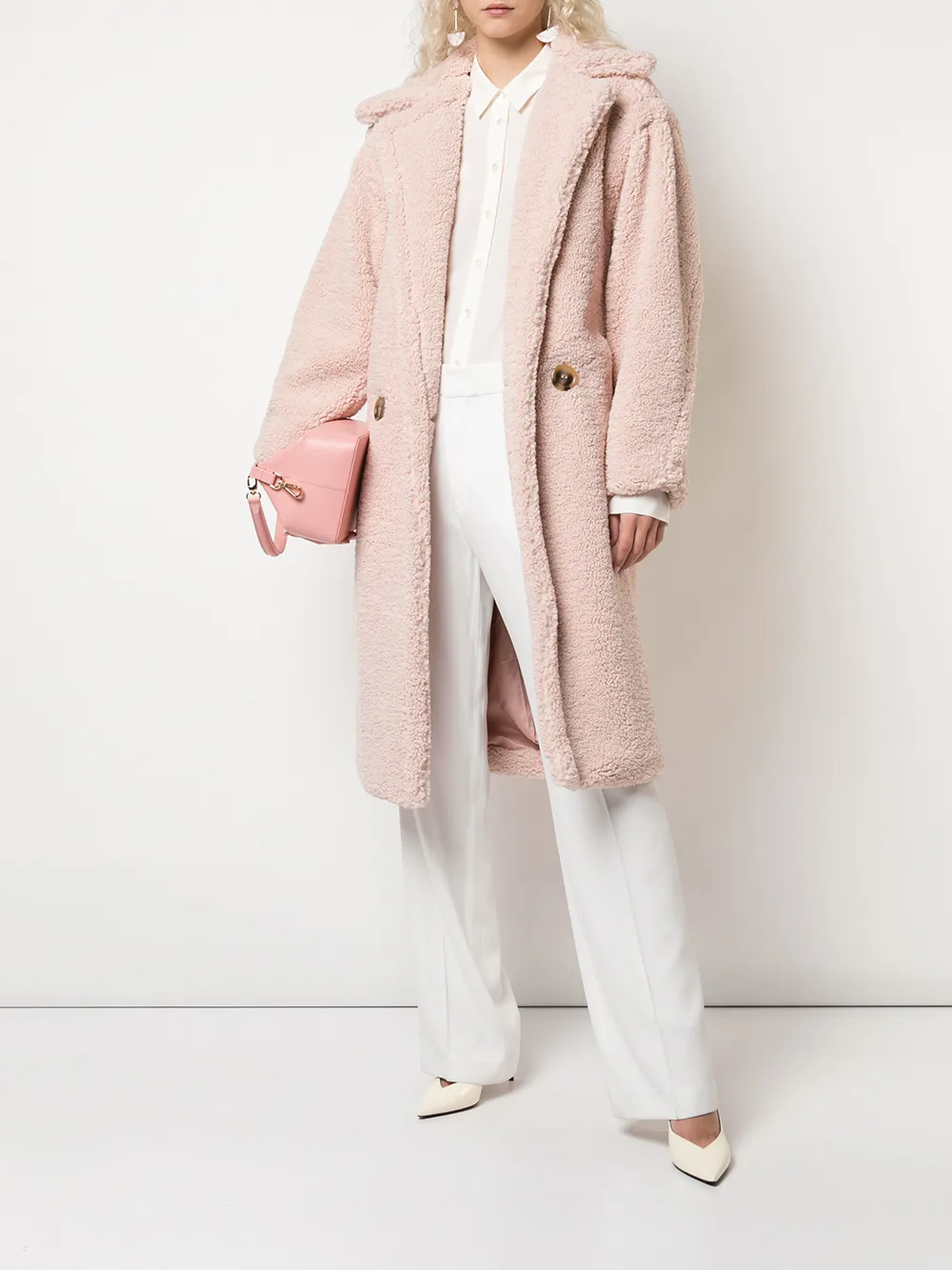 Image 2 of Apparis Daryna faux-shearling oversized coat