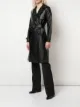Apparis leather look trench coat