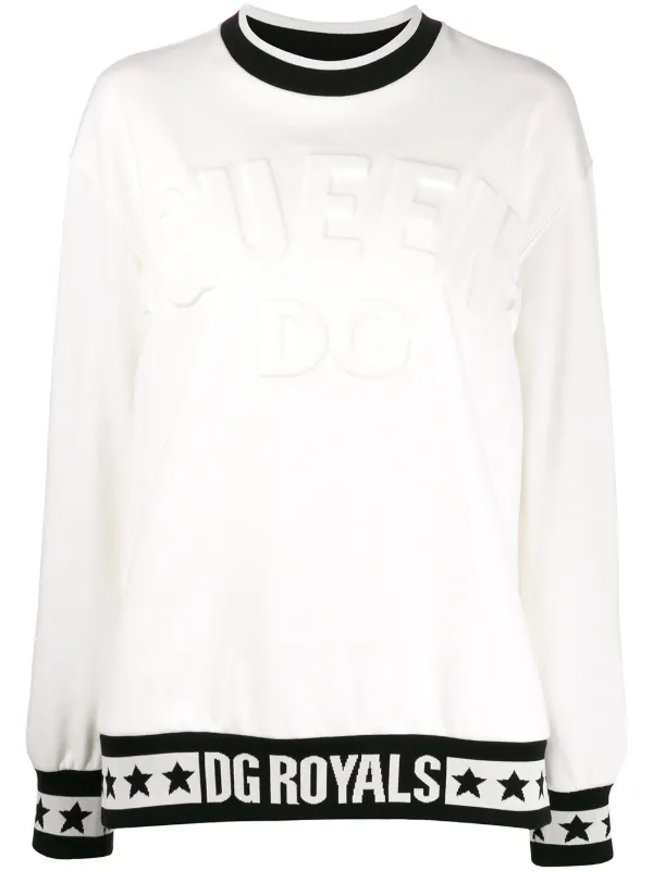dolce and gabbana white sweatshirt