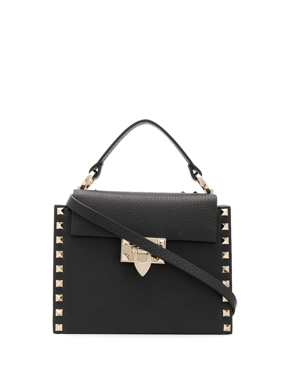 VALENTINO GARAVANI ROCKSTUD TOP HANDLE BAG