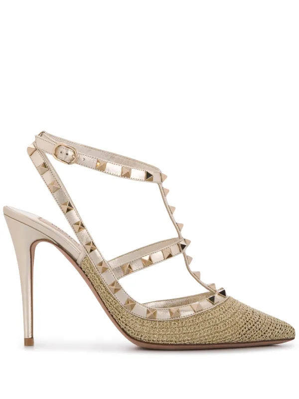 valentino garavani rockstud ankle strap pumps