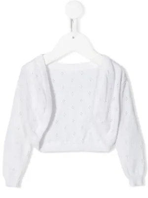 kids fur cardigan
