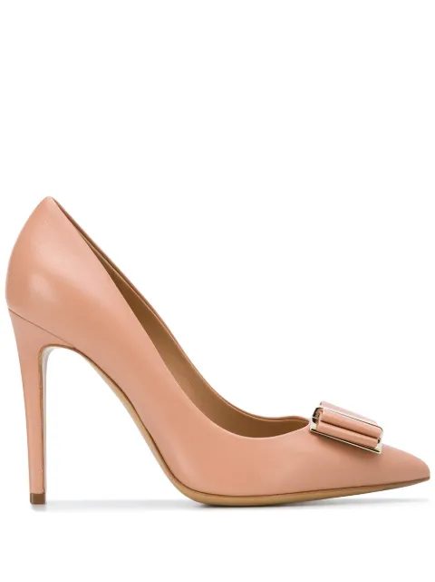 Ferragamo double bow pump shoe