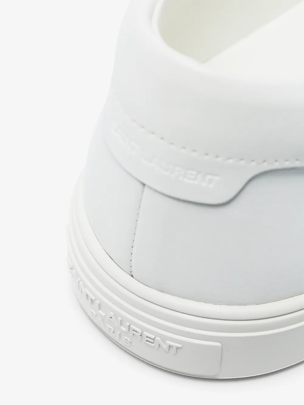 SAINT LAURENT SAINT LAURENT WHITE ANDY LEATHER SNEAKERS,6068330M50014778591