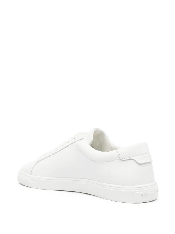 VIP【送料関税込】SAINT LAURENT ANDY LEATHER SNEAKERS Saint Laurent Andy Leather Sneakers | White | FARFETCH