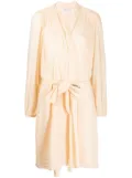 Forte Forte waist-tied fitted robe - Neutrals