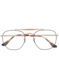 Ray-Ban oversized round frame glasses - Blue