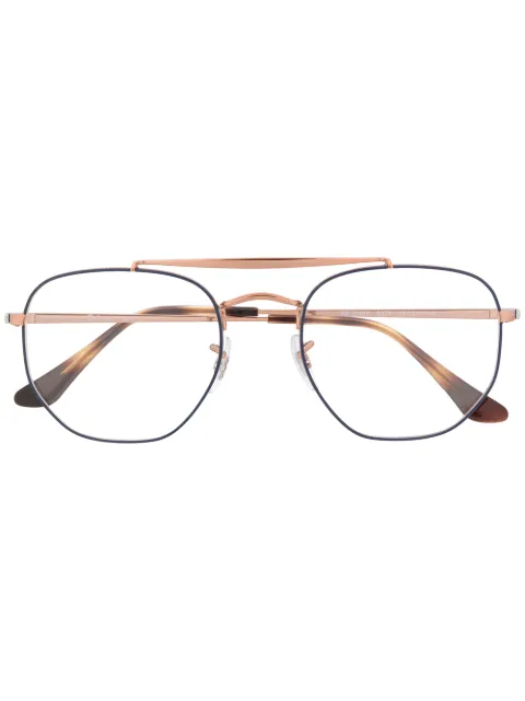Ray-Ban lentes con armazón redonda oversize