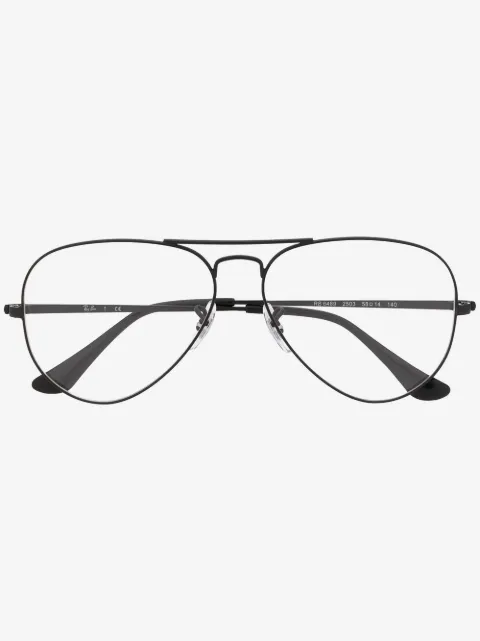 Ray-Ban glasögon med runda bågar i oversize-modell