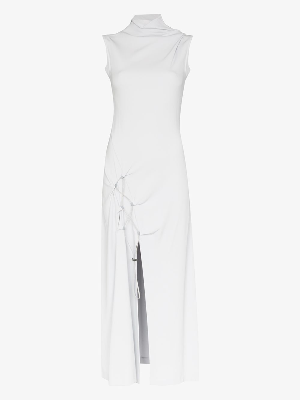 OFF-WHITE OFF-WHITE DNA SPIRAL MIDI DRESS,OWDB240S20FAB001080014779200