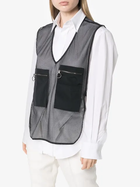 off white utility vest