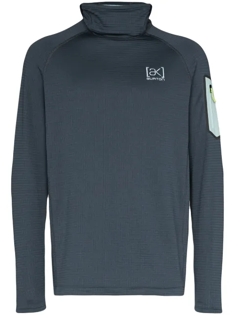 Burton AK سويت شيرت جريب برقبة عالية وغطاء رأس
