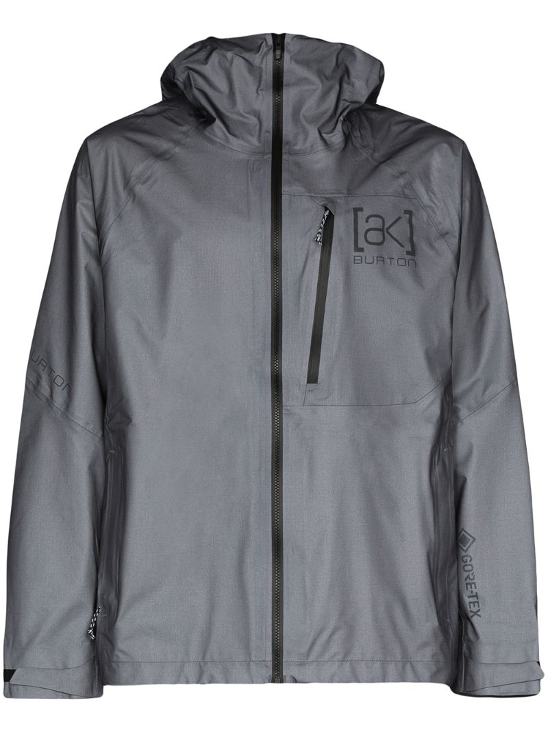 Shop Burton Ak Gore-tex Hooded Sports Jacket In Grey