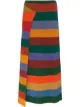 Image 1 of The Elder Statesman striped cashmere midi skirt