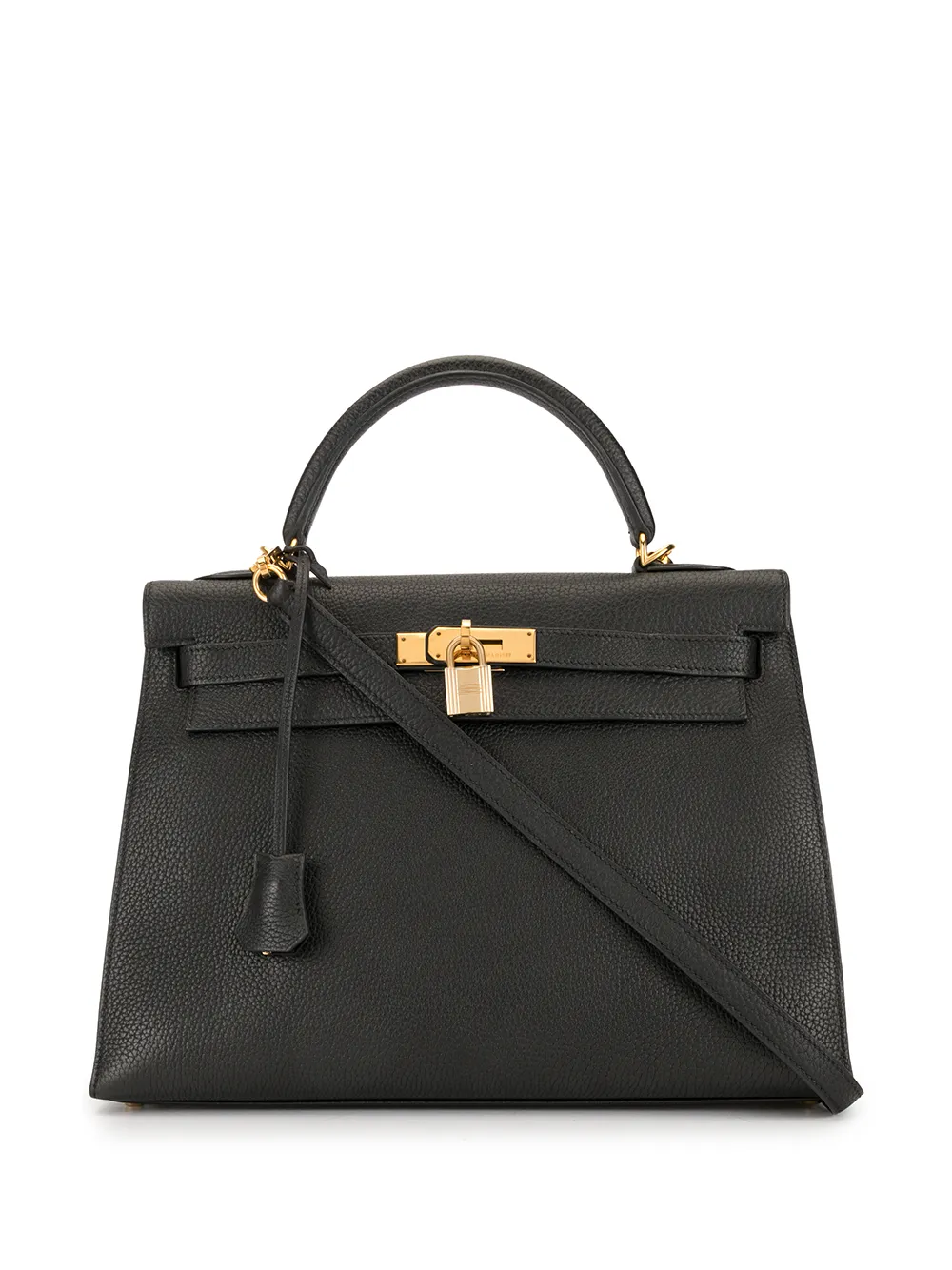 Shop black Hermès pre-owned Kelly 32 Hand Bag with Express Delivery ...