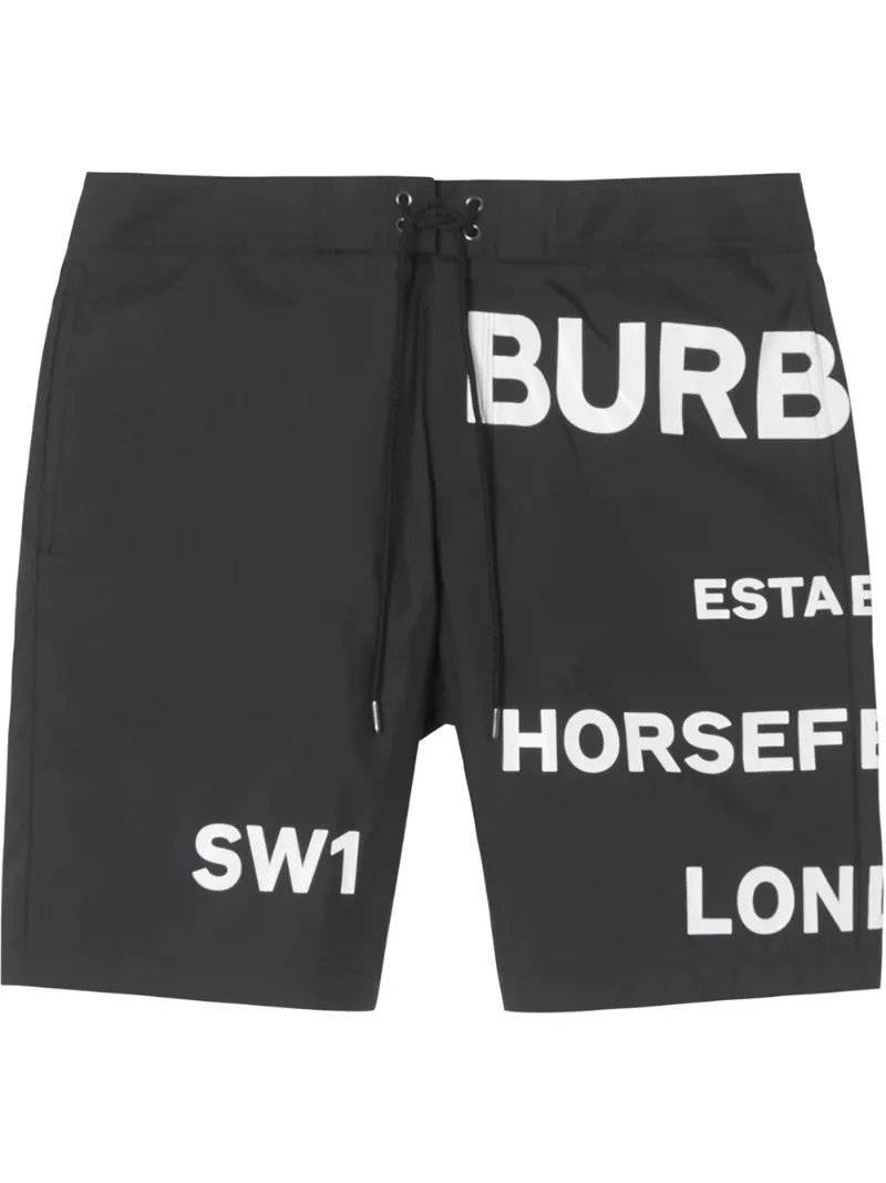 Burberry – Horseferry print swim shorts – men – Polyamide/Polyester – M, L, XL – Black