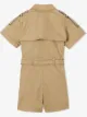 Burberry Kids بلاي سوت بأكمام قصيرة وحزام