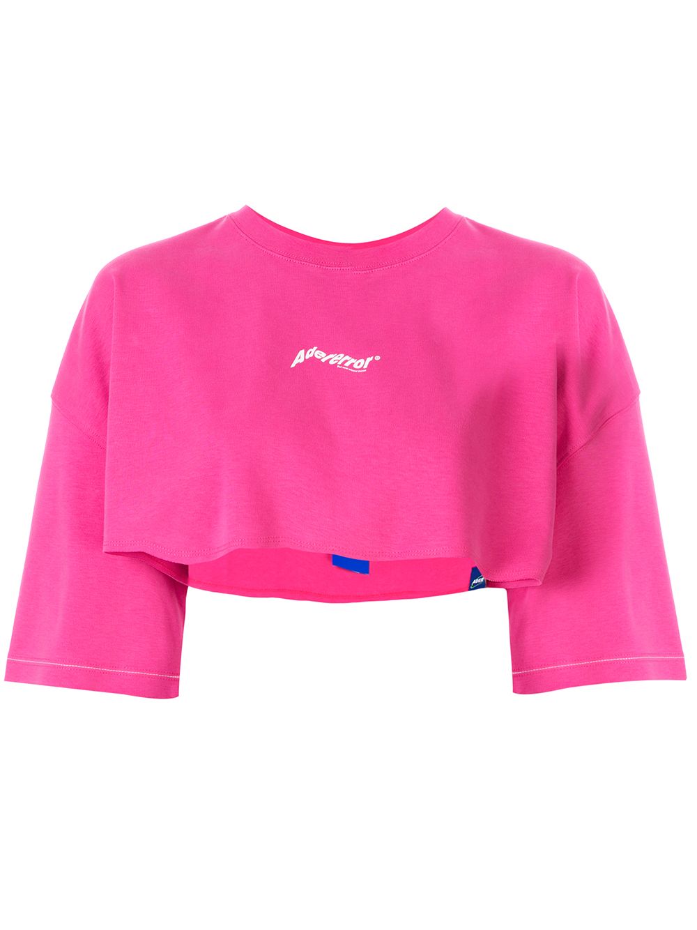 Ader Error Cropped Fit T-shirt In Pink