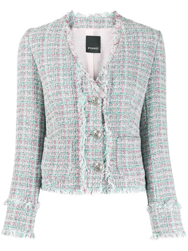 short tweed jacket womens