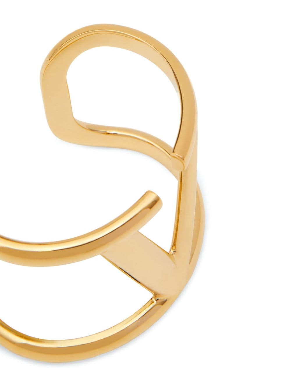 Shop Valentino Vlogo Signature Cuff Bracelet In Gold
