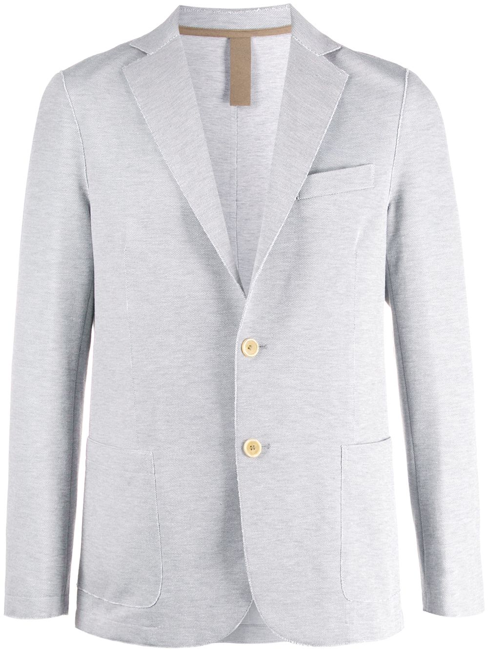 фото Eleventy single-breasted raw-edges blazer