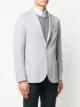 Eleventy single-breasted raw-edges blazer