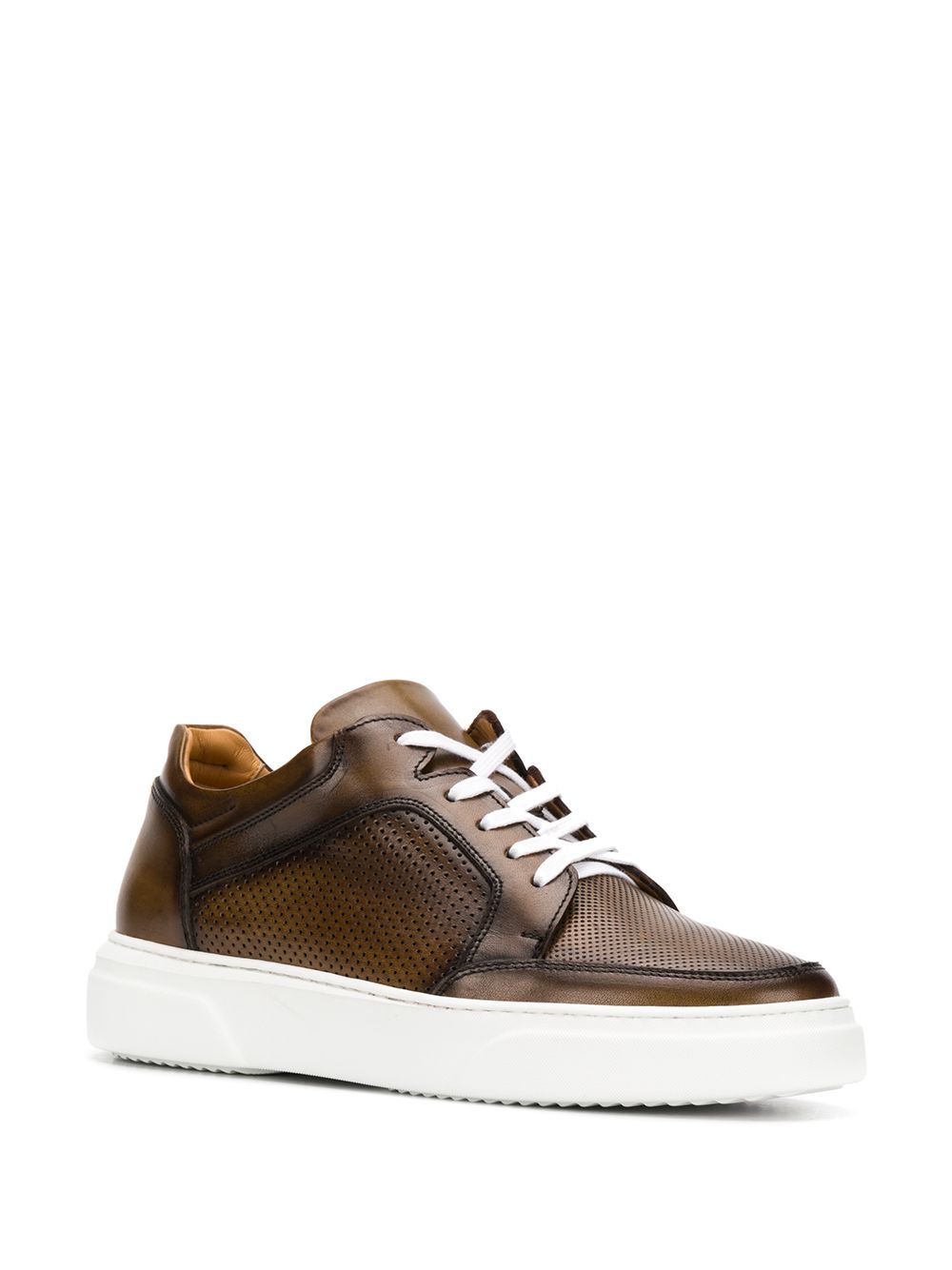 фото Eleventy perforated low-top sneakers