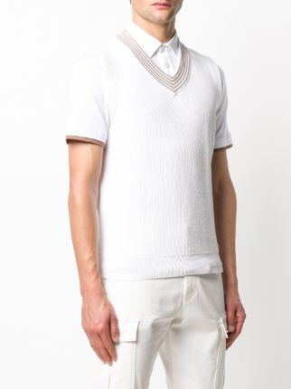 ribbed knitted vest展示图