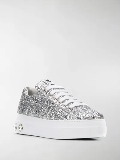 sparkly platform sneakers