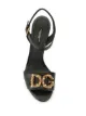 Dolce & Gabbana Sandália DG Amore com esferas peroladas e salto 95mm