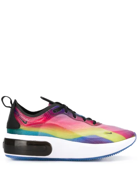 nike rainbow sole trainers