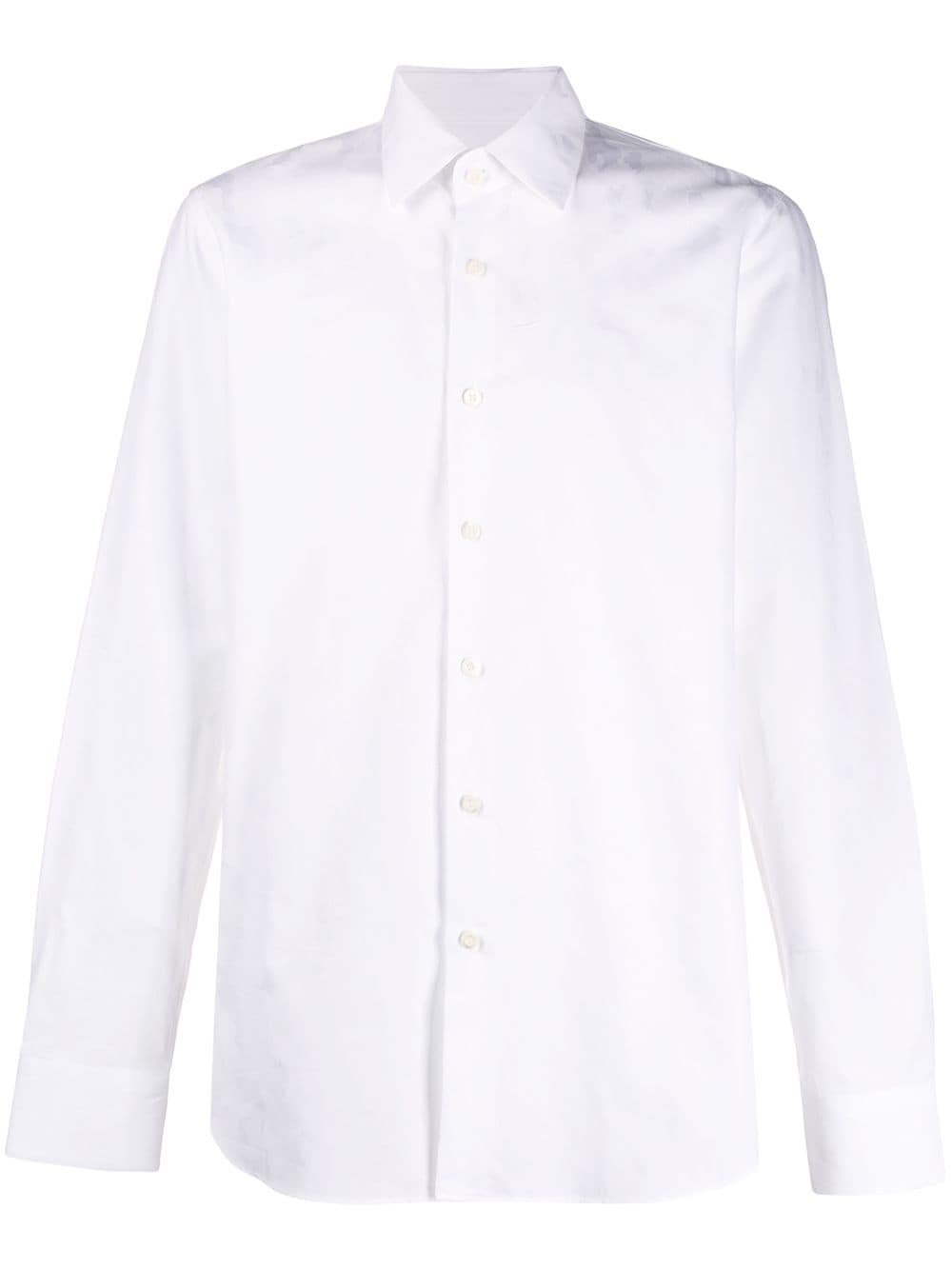 фото Prada строгая рубашка с камуфляжным принтом