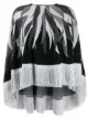 Image 1 of Just Cavalli fringed hem knitted cape