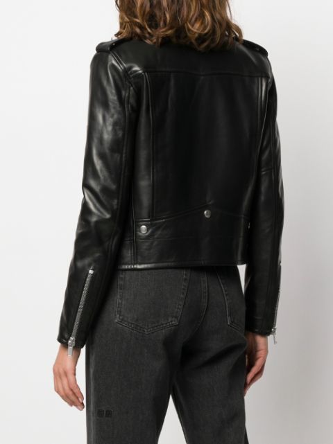 Saint Laurent Fitted Biker Jacket - Farfetch