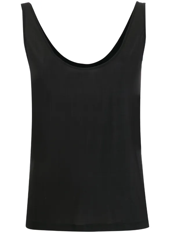 black baggy vest top