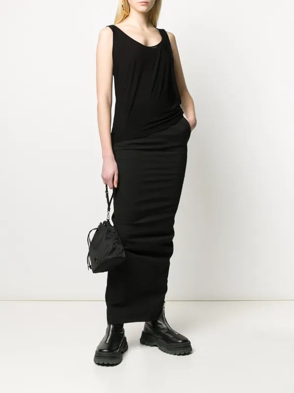 black baggy vest top