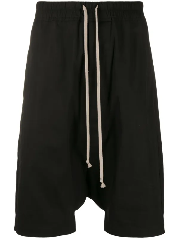 rick owens drop crotch shorts