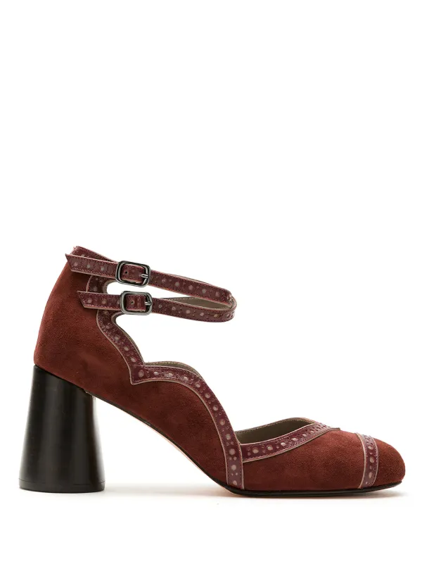 mary jane pumps with chunky heel