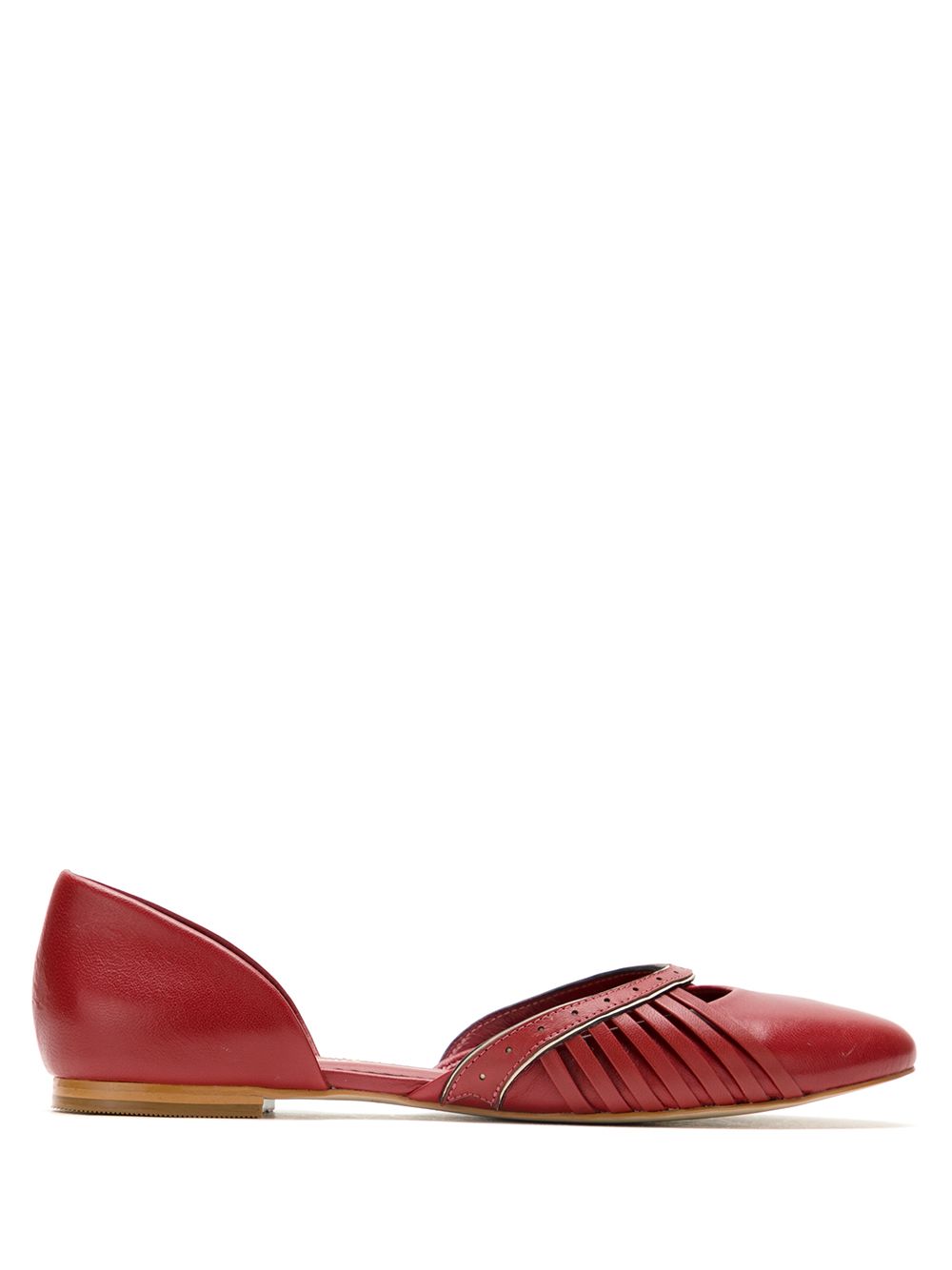 

Sarah Chofakian flats Princess d'Orsay - Rojo