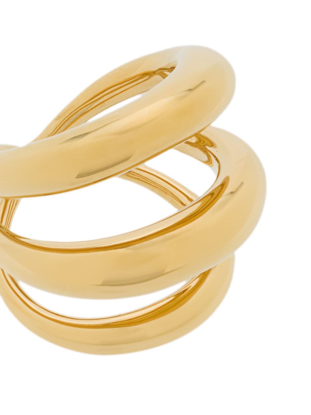 Shop Charlotte Chesnais Echo Long Ring In Gold